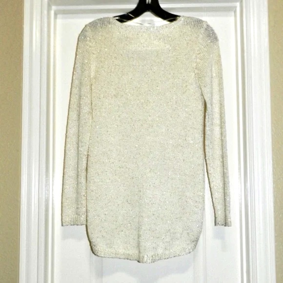 Zara Sweater V Neck Sequin S - Picture 3 of 6